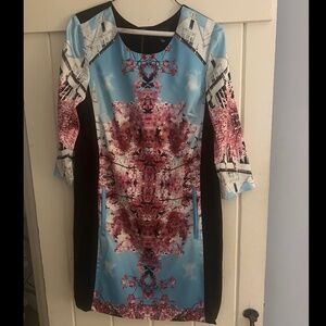 Hale Bob Beautiful Floral Shift Dress, Size Small